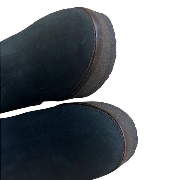 YSL YVES SAINT LAURENT SUEDE SHEARING ANKLE ASPEN WEDGE BOOTS SIZE 39 - Picture 12 of 12